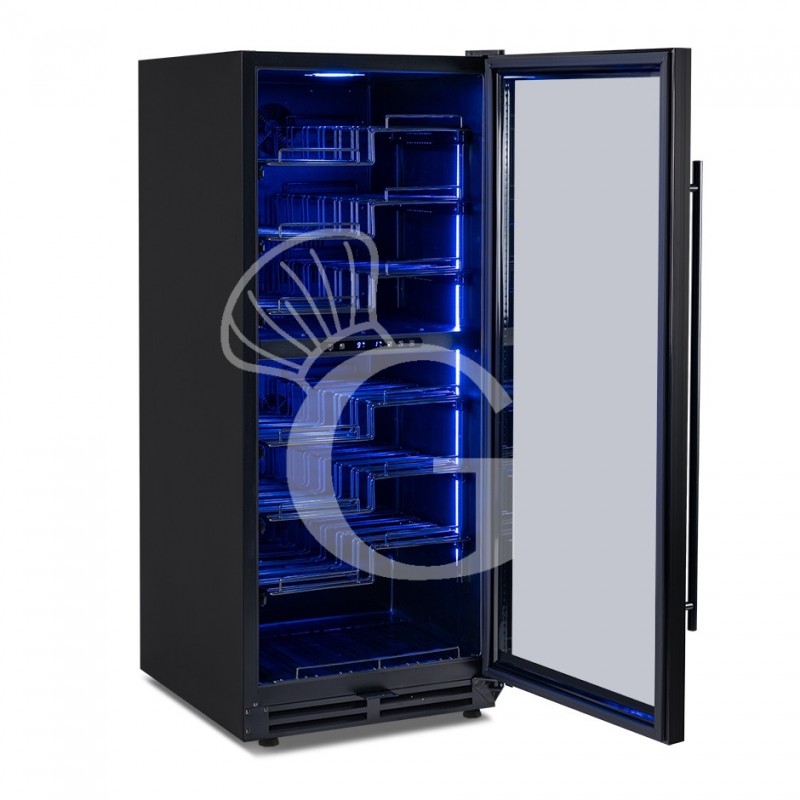 Cantina Vino Ventilata doppia temperatura 280 LT 7 ripiani 83 bottiglie +5°C/+22°C