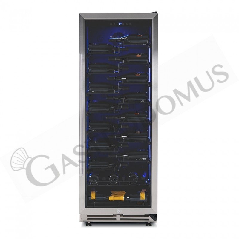 Cantina Vino Ventilata porta inox 288 LT 9 ripiani 67 bottiglie +5°C/+22°C Cantina Vino Ventilata porta inox 288 LT 9 ripiani 67 bottiglie +5°C/+22°C