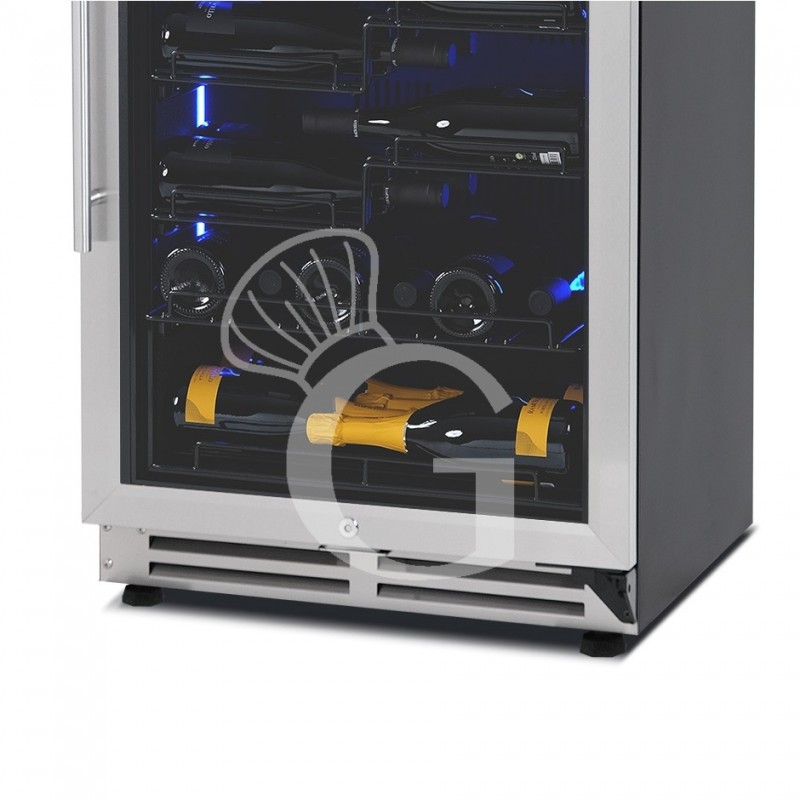 Cantina Vino Ventilata porta inox 288 LT 9 ripiani 67 bottiglie +5°C/+22°C