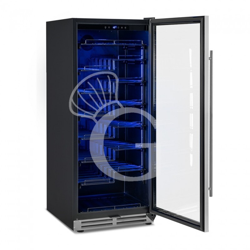 Cantina Vino Ventilata porta inox 280 LT 8 ripiani 89 bottiglie +5°C/+22°C
