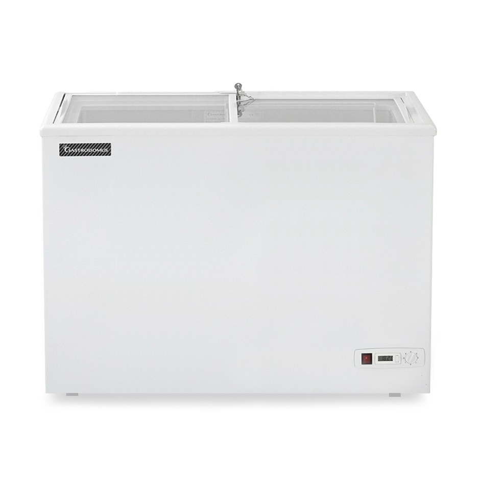 Congelatore a pozzetto Statico 197 LT -18°C porta in vetro classe energetica C
