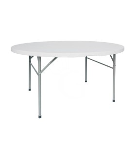 Tavolo da interno in metallo verniciato e piano polietilene ⌀ 80 cm