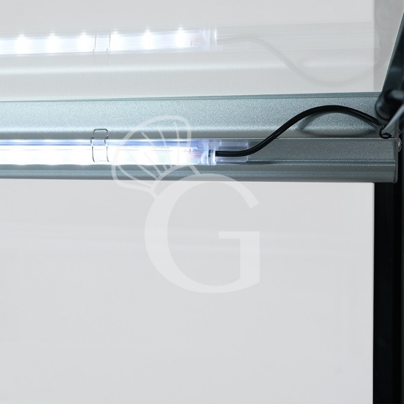 Vetrina Refrigerata Ventilata 3 ripiani 350 LT +2°C/+8°C 4 lati vetro, L 650 mm