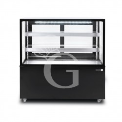 Vetrina Refrigerata Ventilata 410 LT +2°C/+8°C 4 lati vetro, L 1205 mm