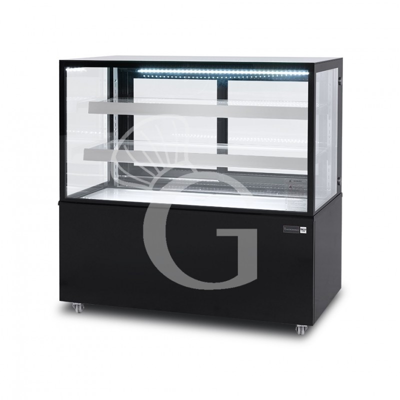 Vetrina Refrigerata Ventilata 410 LT +2°C/+8°C 4 lati vetro, L 1205 mm