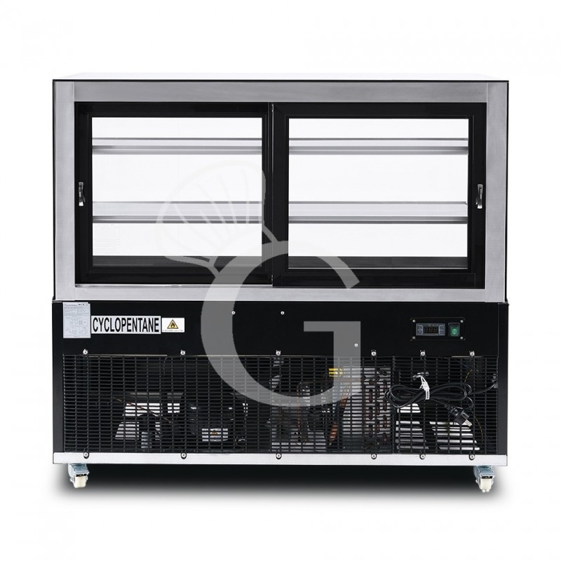 Vetrina Refrigerata Ventilata 510 LT +2°C/+8°C 4 lati vetro, L 1505 mm