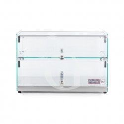 Vetrina Bar Neutra porta brioches 2 ripiani in inox L 555 mm x P 360 mm x H 370 mm