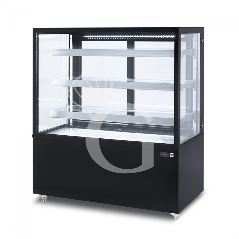 Vetrina Refrigerata Ventilata 530 LT +2°C/+8°C 4 lati vetro, L 1220 mm