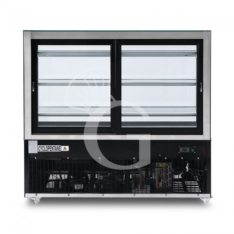 Vetrina Refrigerata Ventilata 670 LT +2°C/+8°C 4 lati vetro, L 1520 mm