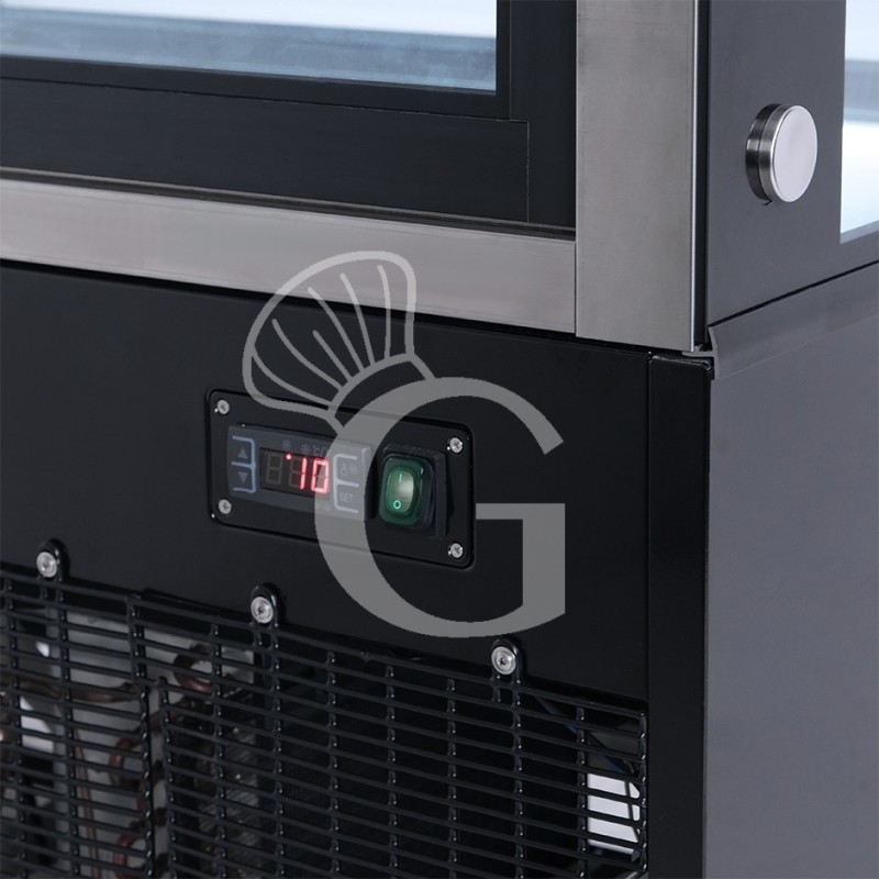 Vetrina Refrigerata Ventilata 670 LT +2°C/+8°C 4 lati vetro, L 1520 mm
