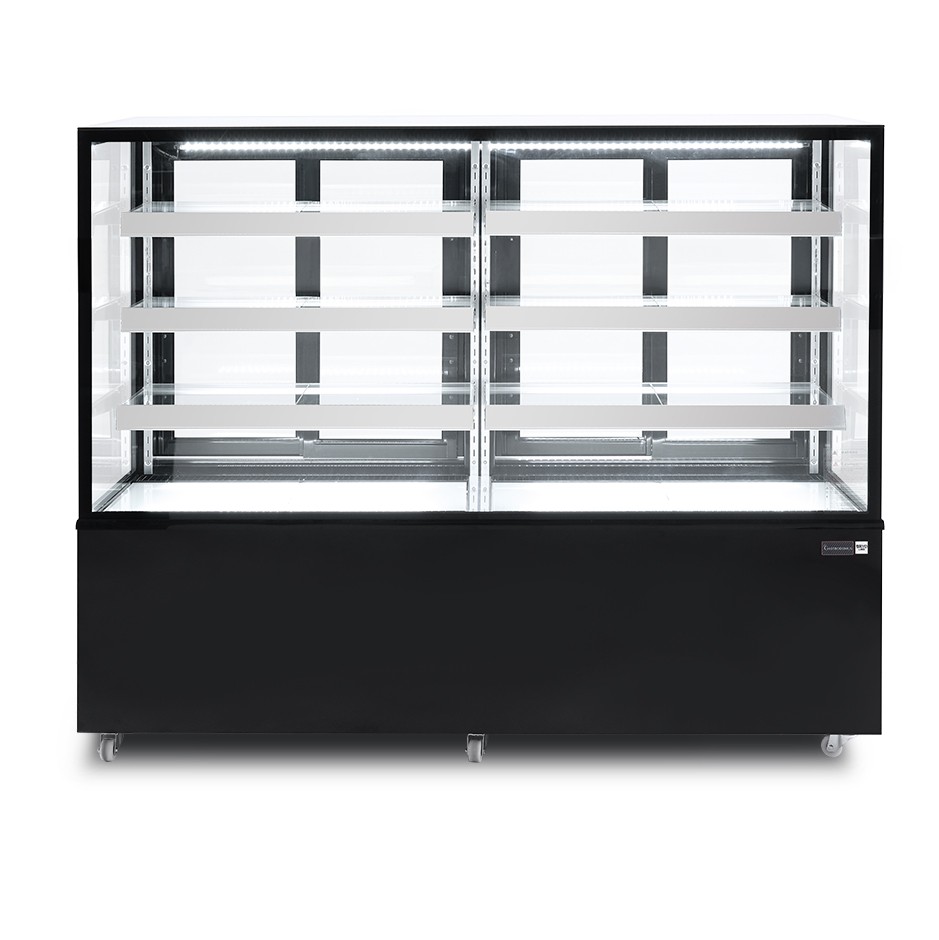 Vetrina Refrigerata Ventilata 810 LT +2°C/+8°C 4 lati vetro, L1820 mm