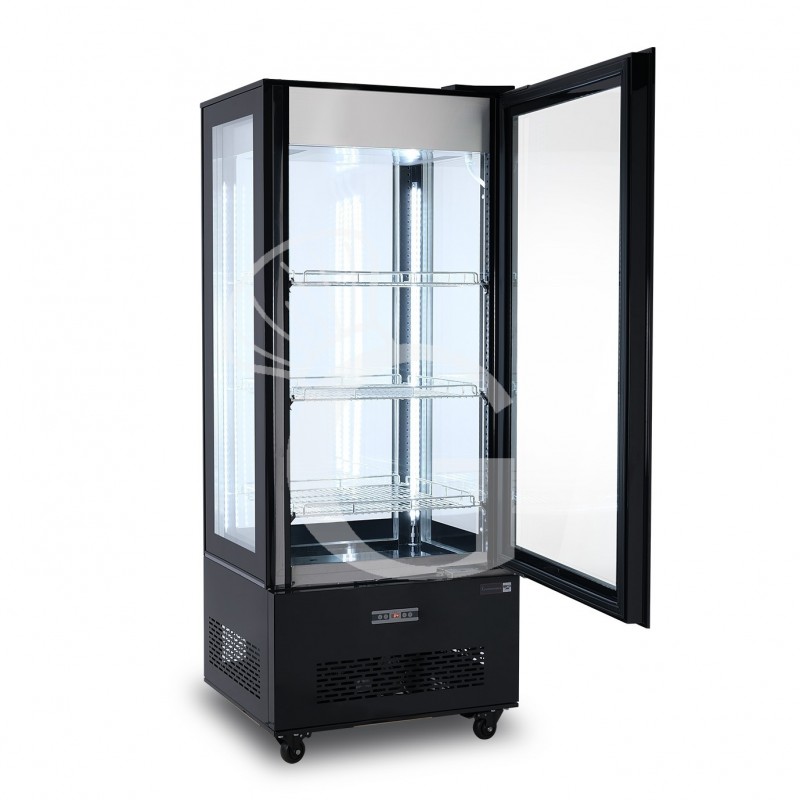 espositore refrigerato ventilato color nero 400 lt 13c 22c classe energetica b