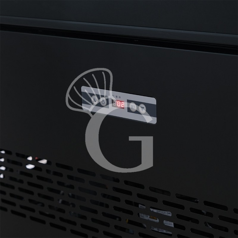 espositore refrigerato ventilato color nero 400 lt 13c 22c classe energetica b