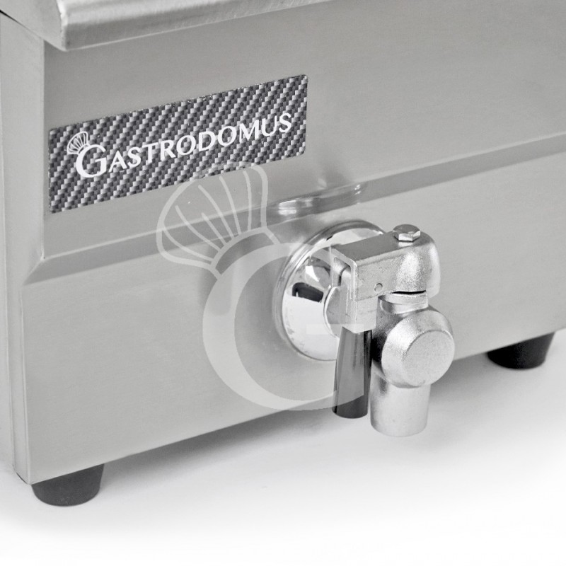 Friggitrice elettrica da banco con rubinetto 1 vasca 13 LT potenza 4 KW Monofase