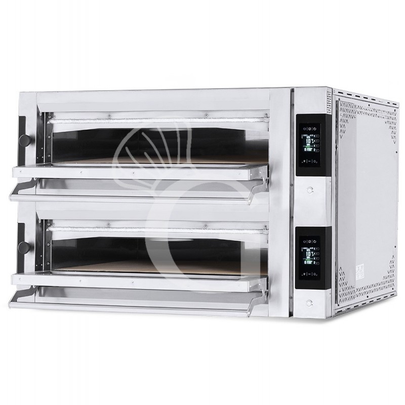 Forno Elettrico per 9+9 pizze diametro 350 mm 2 camere controllo touch 27,3 Kw