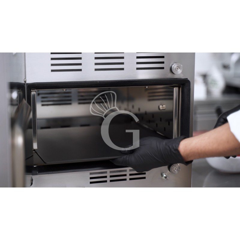 Forno rapido elettrico a convezione combinato vapore, porta bandiera, comandi touch screen, monofase