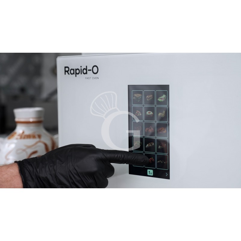 Forno rapido elettrico a convezione combinato vapore, porta bandiera, comandi touch screen, monofase
