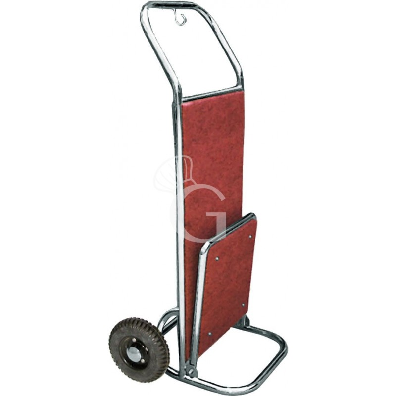 Carrello portavalige in acciaio inox a due ruote