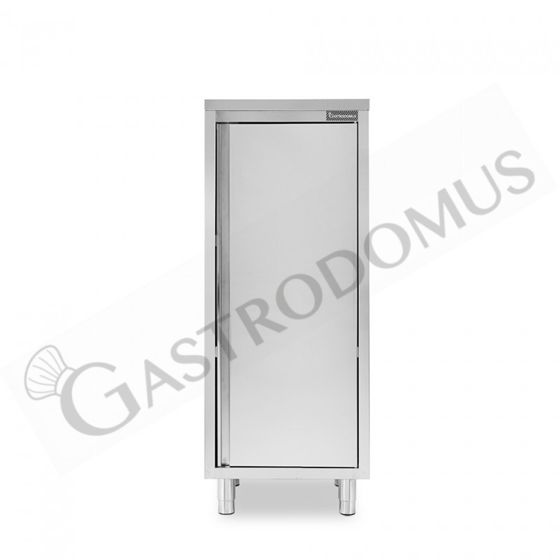 Armadio inox con 1 porta battente, 2 ripiani, L 500 x P 700 x H 1500 mm Armadio inox con 1 porta battente, 2 ripiani, L 500 x P 700 x H 1500 mm