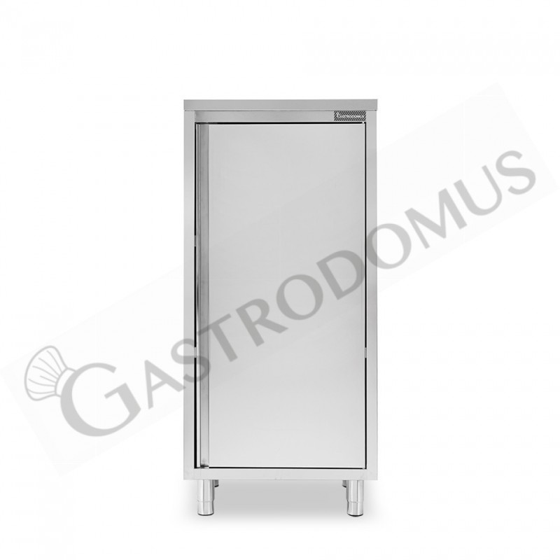 Armadio in acciaio inox con 1 porta battente, 2 ripiani, L 700 x P 600 x H 1500 mm Armadio in acciaio inox con 1 porta battente, 2 ripiani, L 700 x P 600 x H 1500 mm