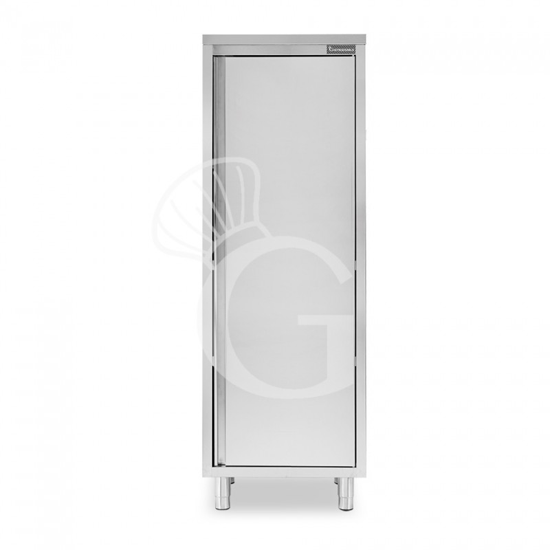 Armadio in acciaio inox con 1 porta battente, 3 ripiani, L 600 x P 500 x H 1800 mm Armadio in acciaio inox con 1 porta battente, 3 ripiani, L 600 x P 500 x H 1800 mm