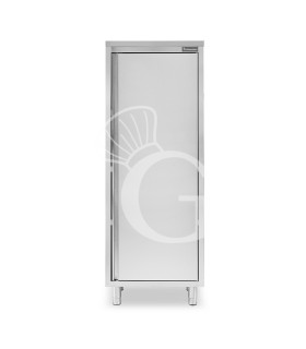 Armadio inox con 1 porta battente, 3 ripiani, L 700 x P 700 x H 1800 mm