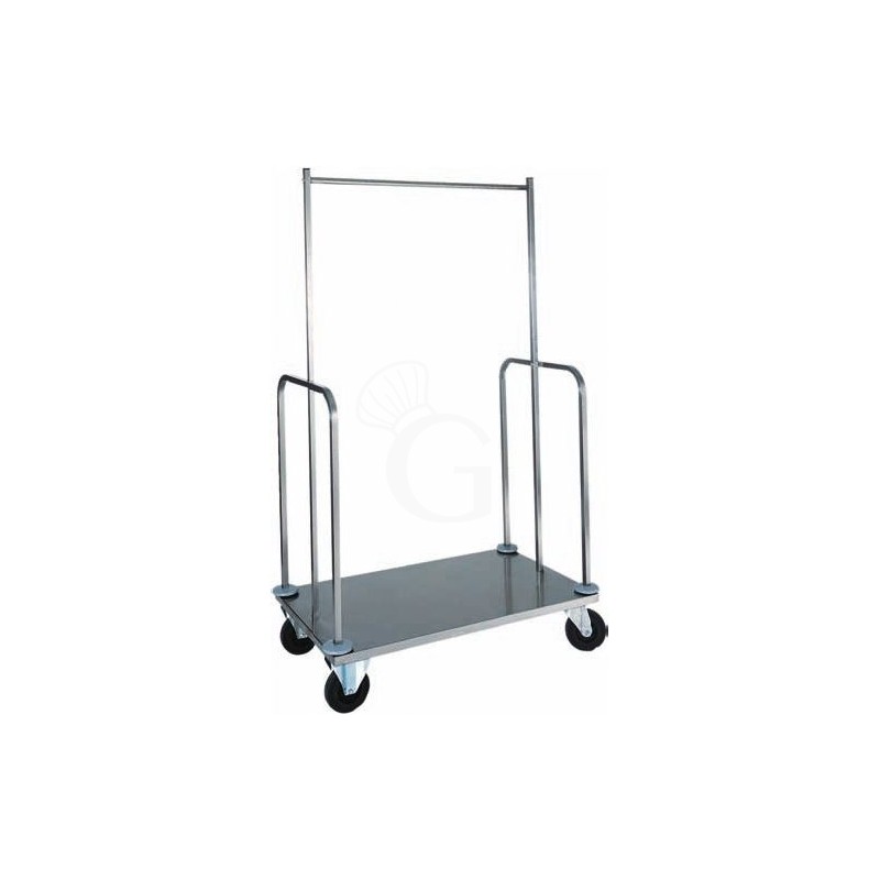 Carrello portabiti in acciaio inox - L 1000 mm x P 560 mm x H 1600 mm Carrello portabiti in acciaio inox - L 1000 mm x P 560 mm x H 1600 mm