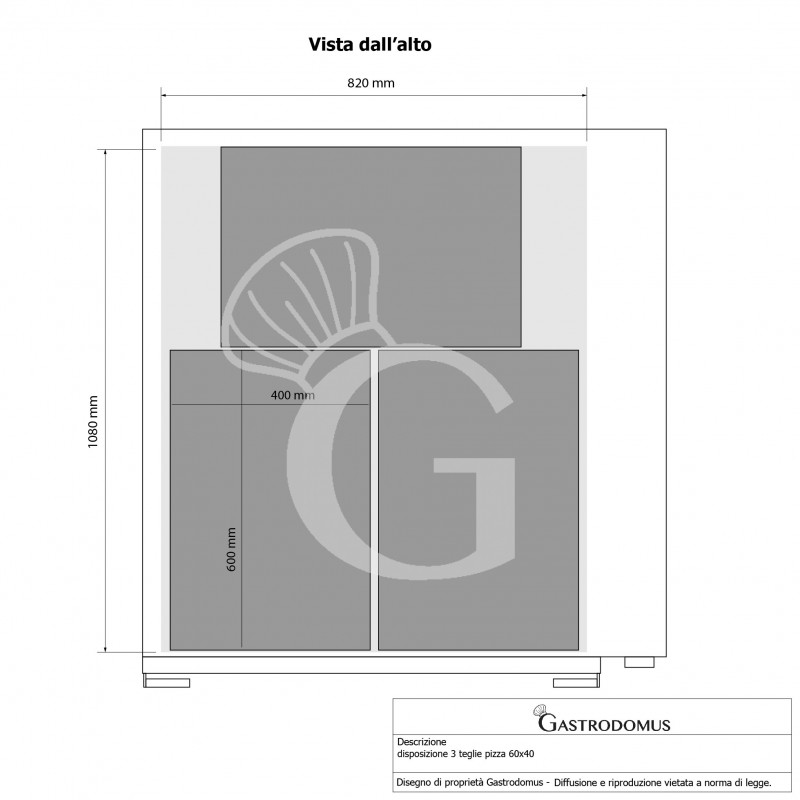 Forno Elettrico porta vetro 3 teglie 600x400 o 6 pizze diametro 350 mm 1 camera controllo meccanico