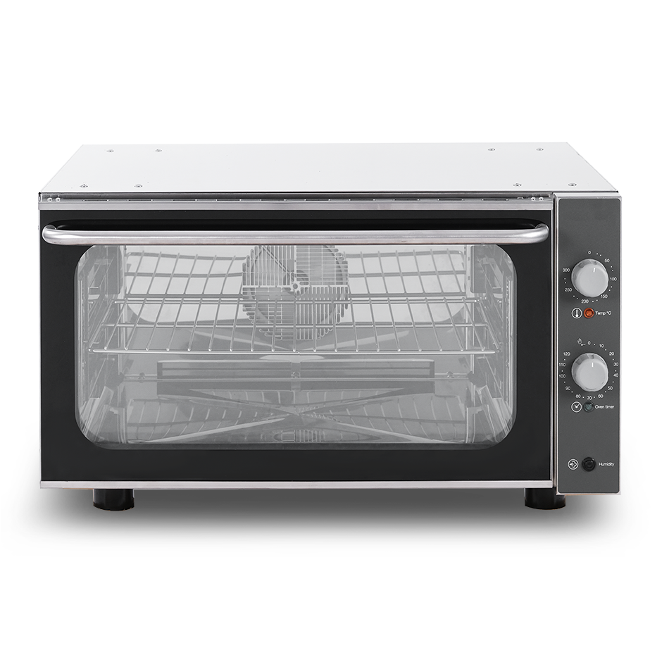 Forno elettrico a convezione per pasticceria con umidificatore, comandi meccanici, monofase per 3 teglie 600x400 mm