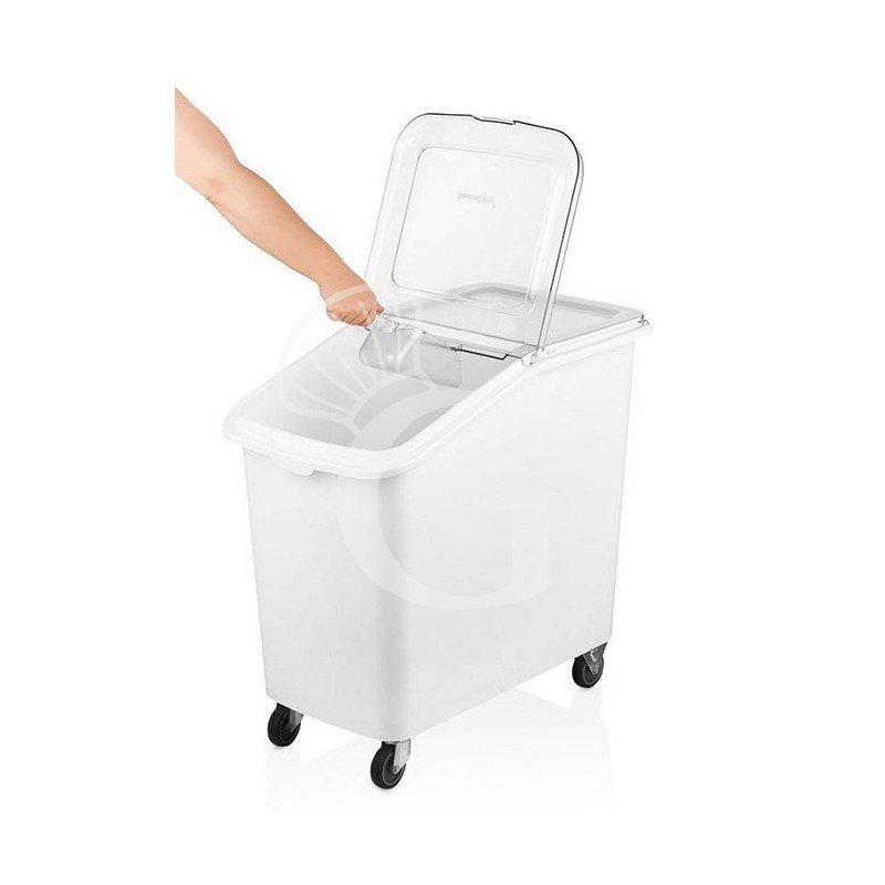Tramoggia in polipropilene su ruote capacità 82 L - L 350 mm x P 720 mm x H 720 mm