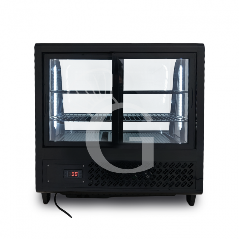 Espositore refrigerato da banco ventilato 100 LT 0°C/+12°C L 682 mm x P 450 mm x H 675 mm