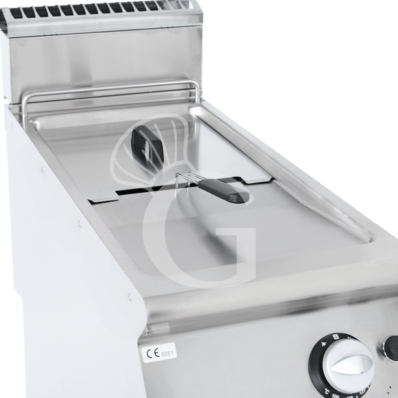 Friggitrice Professionale a gas su armadio chiuso 1 vasca 13 LT 12 Kw