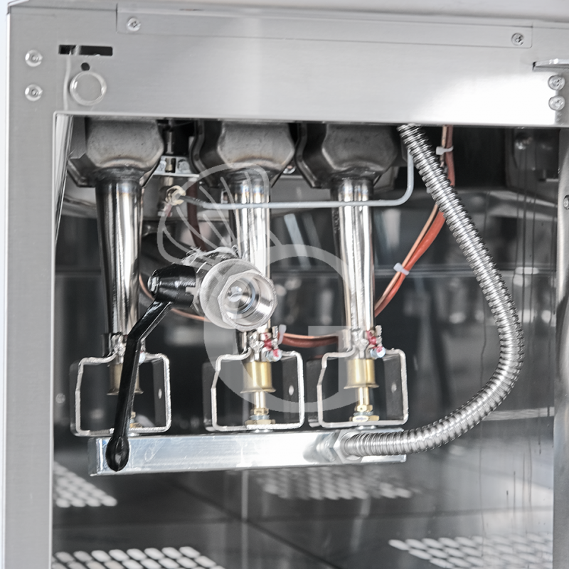 Friggitrice Professionale a gas su armadio chiuso 1 vasca 22 LT 20 Kw