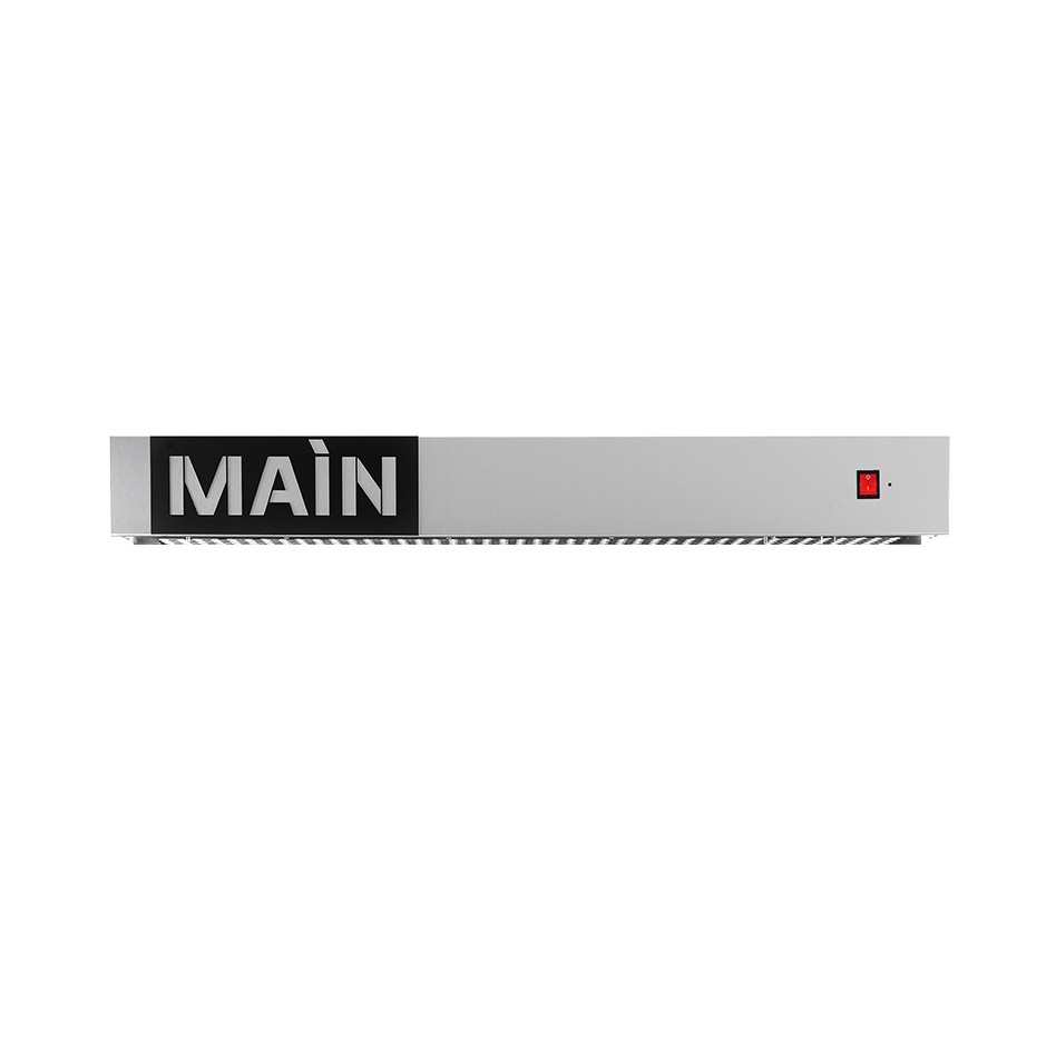 Cappa inox per forno pizza - L 1035 mm x P 1235 mm x H 120 mm