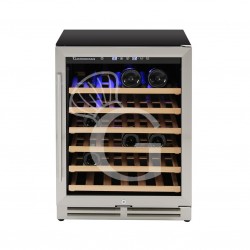 Cantina Vino Ventilata porta inox 150 LT 6 ripiani capacità 46 bottiglie +5°C/+22°C