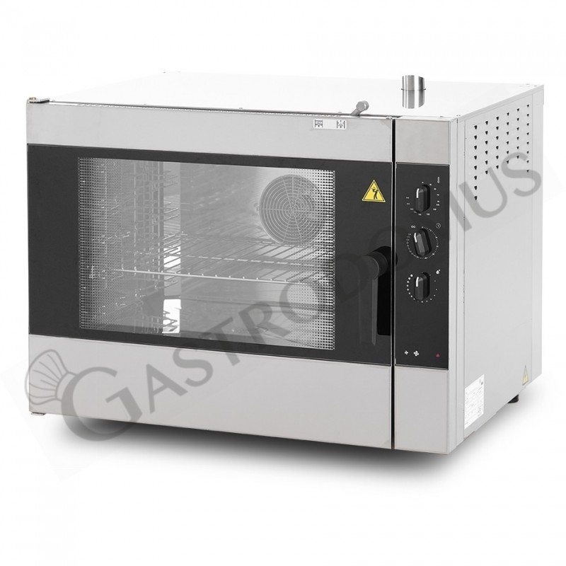 Forno elettrico a convezione, comandi elettromeccanici con umidificatore, per 5 teglie GN1/1 o 600x400 mm