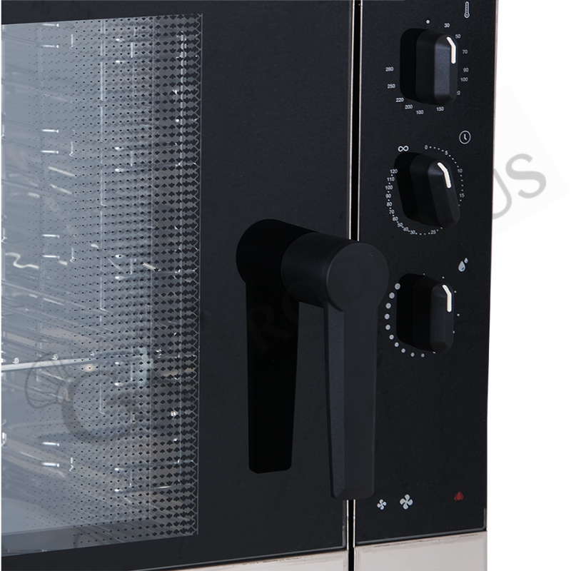 Forno elettrico a convezione, comandi elettromeccanici con umidificatore, per 5 teglie GN1/1 o 600x400 mm