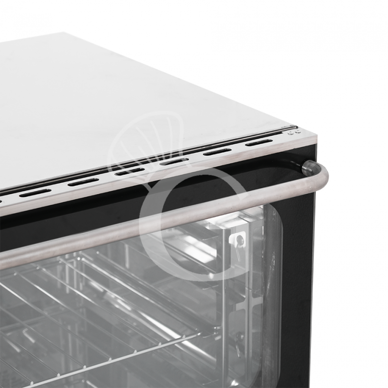Forno per cornetti elettrico a convezione , umidificatore e grill, porta ribalta, comandi digitali, 4 teglie GN 1/1 530x325 mm