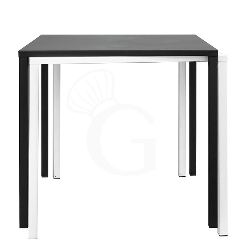 Tavolo quadrato da esterno in metallo verniciato 700 x 700 mm, H 740 mm