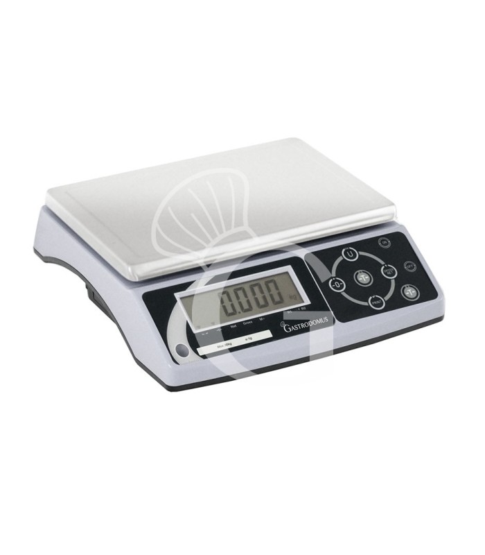 Bilancia controllo peso display LCD portata 30 Kg precisione 1 g L 325 mm x P 345 mm x H 115 mm