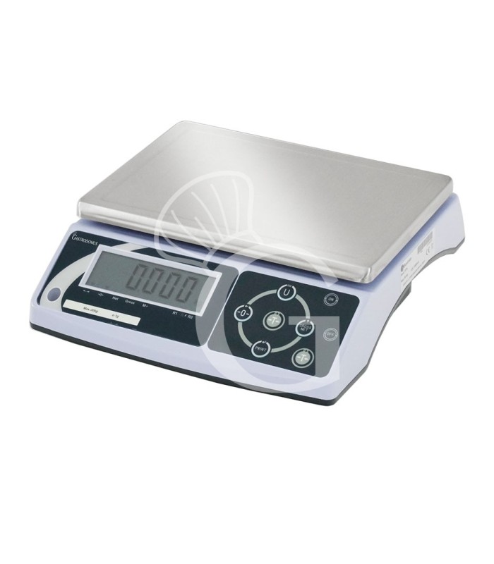Bilancia controllo peso display LCD portata 30 Kg precisione 1 g L 325 mm x P 345 mm x H 115 mm