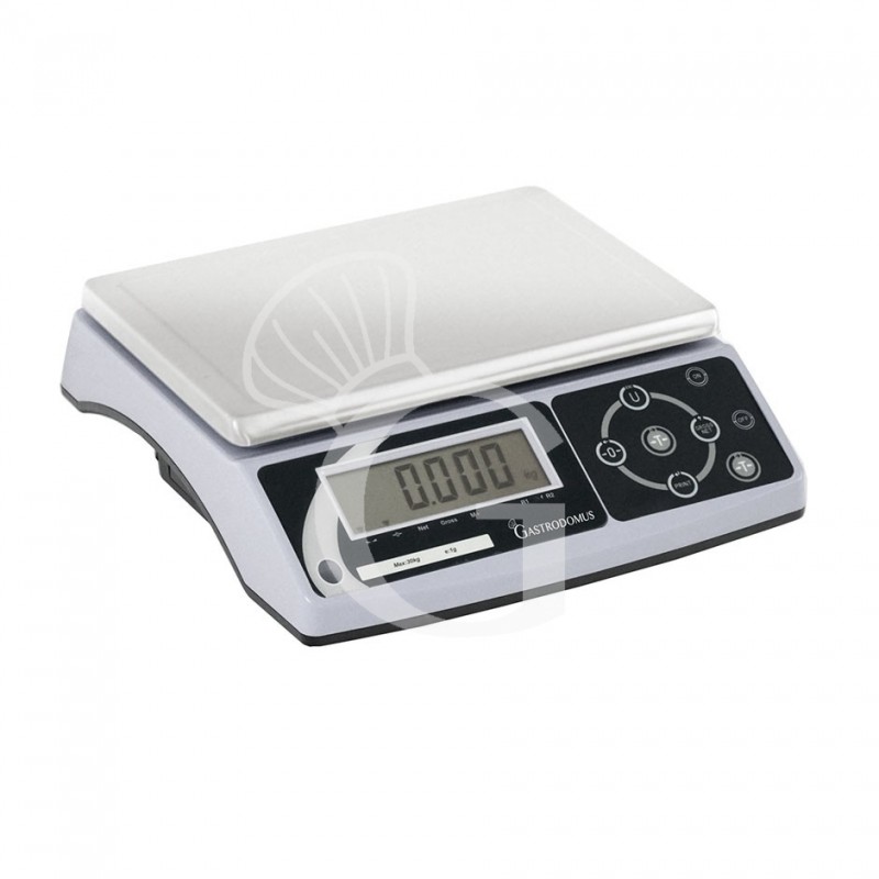 Bilancia controllo peso display LCD portata 30 Kg precisione 1 g L 325 mm x P 345 mm x H 115 mm