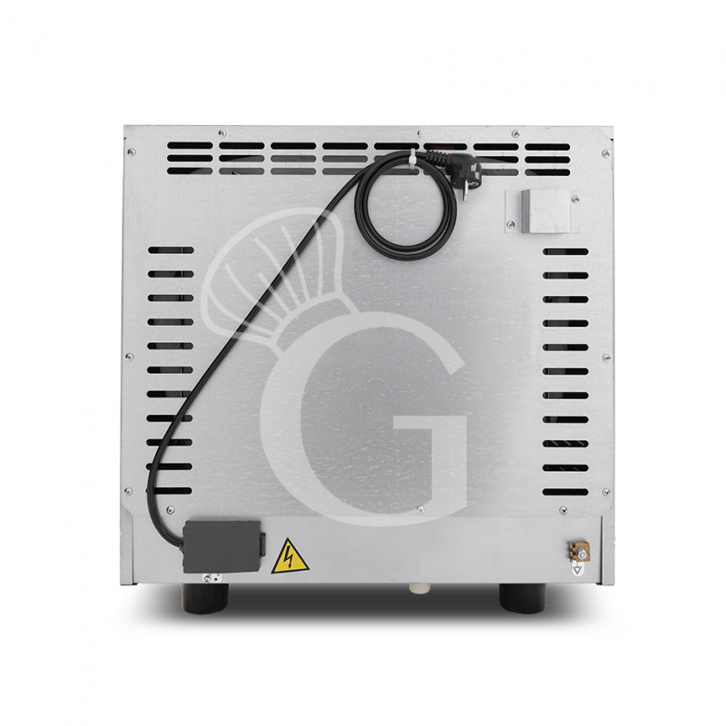 Forno per brioches elettrico a convezione, porta ribalta, comandi meccanici, 4 teglie 433x333 mm, potenza 2,8 kw