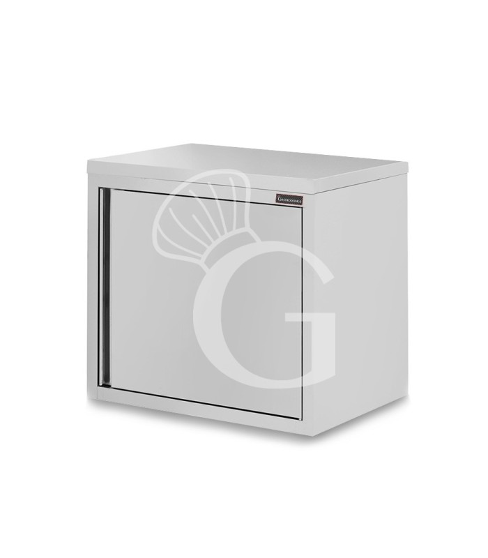 Pensile acciaio inox con sgocciolatoio,1 ripiano forato,1 porta battente L 700 x P 400 x H 660 mm