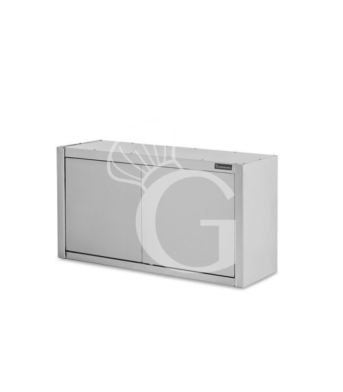 Pensile acciaio inox con sgocciolatoio,1 ripiano forato,2 porte battenti L 800 x P 400 x H 660 mm