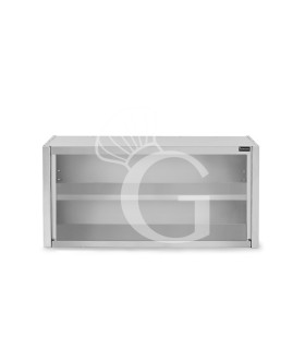Pensile inox a giorno con 1 ripiano, L 1200 mm x P 400 mm x H 660 mm