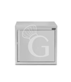 Pensile acciaio inox con sgocciolatoio,1 ripiano forato,1 porta battente L 700 x P 400 x H 660 mm