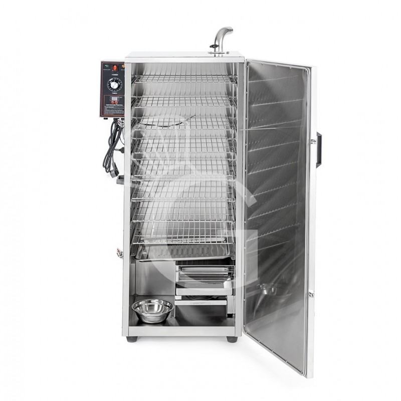 Affumicatore a caldo con 9 ripiani L 630 x P 450 x H 1310 mm