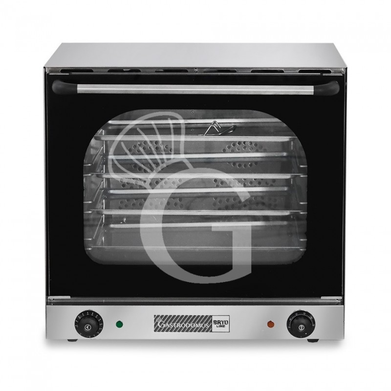 Forno elettrico a convezione, porta ribalta, comandi meccanici, 4 teglie 435x315 mm, potenza 2,67 kw