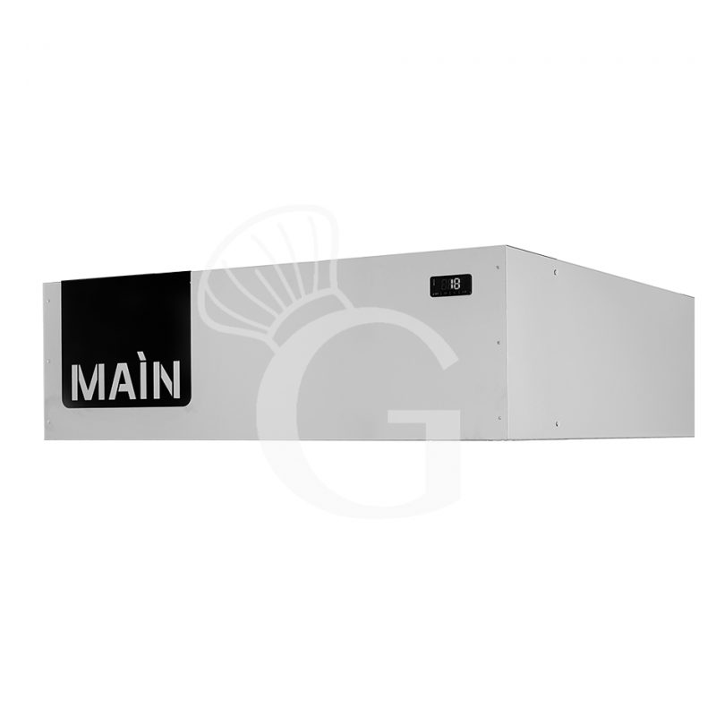 Cappa a condensazione inox dimensioni L 1385 mm x P 1435 mm x H 310 mm
